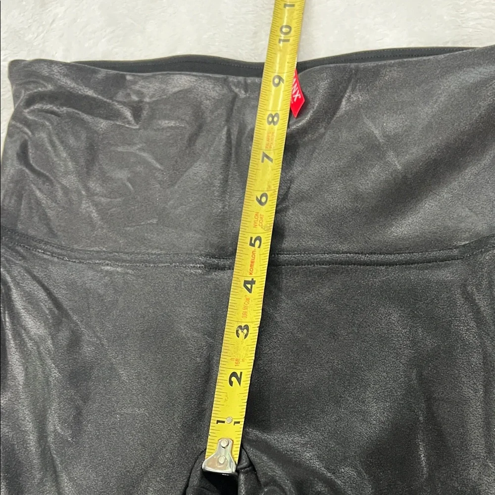 Spanx Faux Leather Black High-Waisted Leggings Sz M